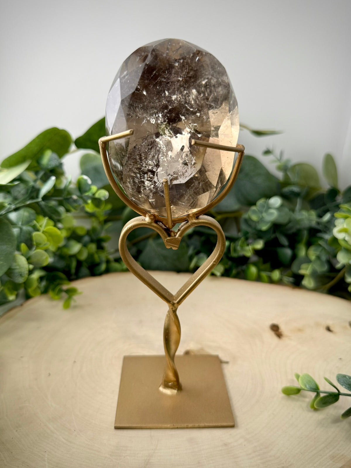 Faceted Lemurian Quartz from Brazil | Natural Crystal Display Specimen - Still Water Crystals