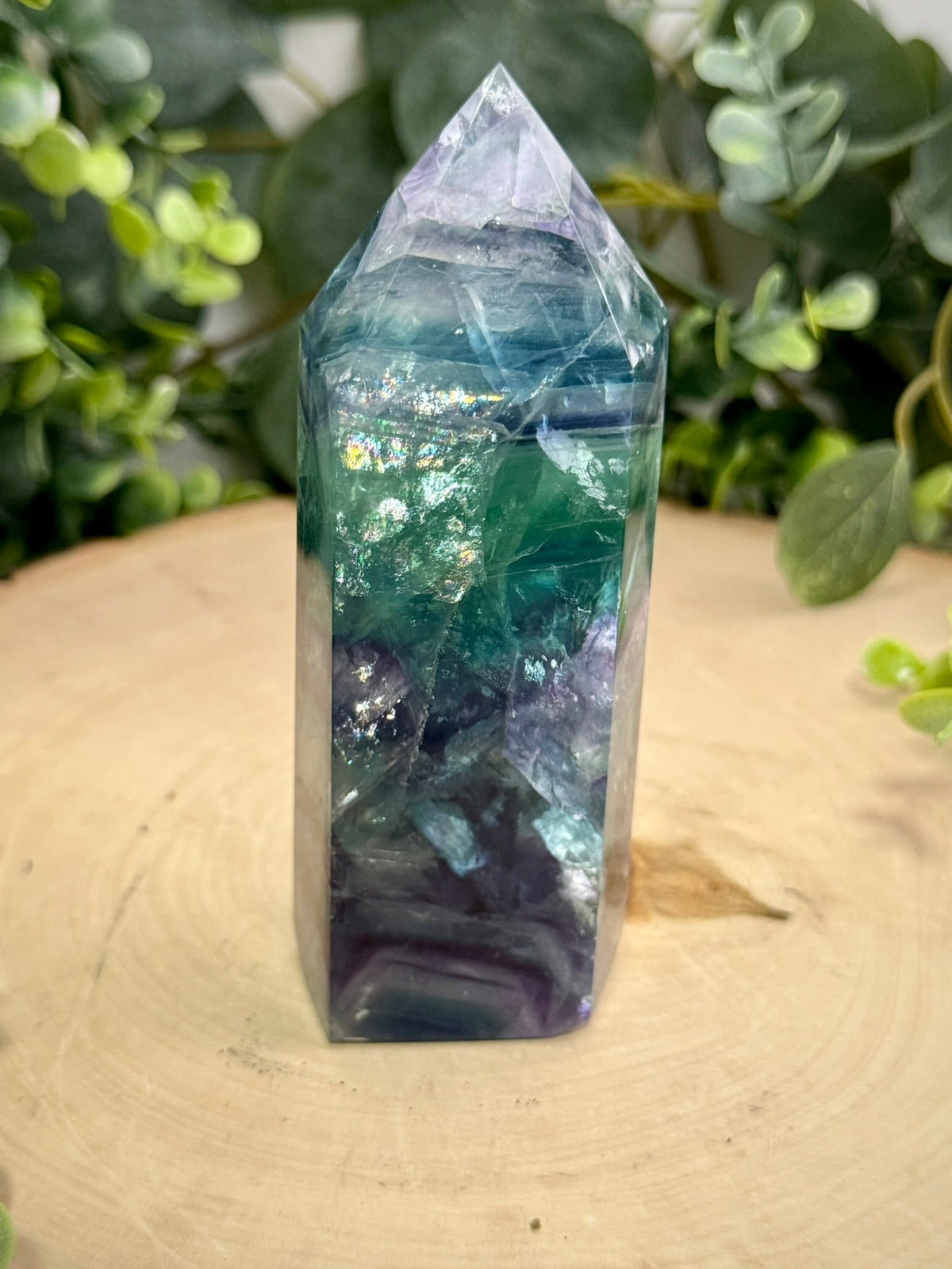 Rainbow Fluorite Towers | Natural Polished Crystal Points
