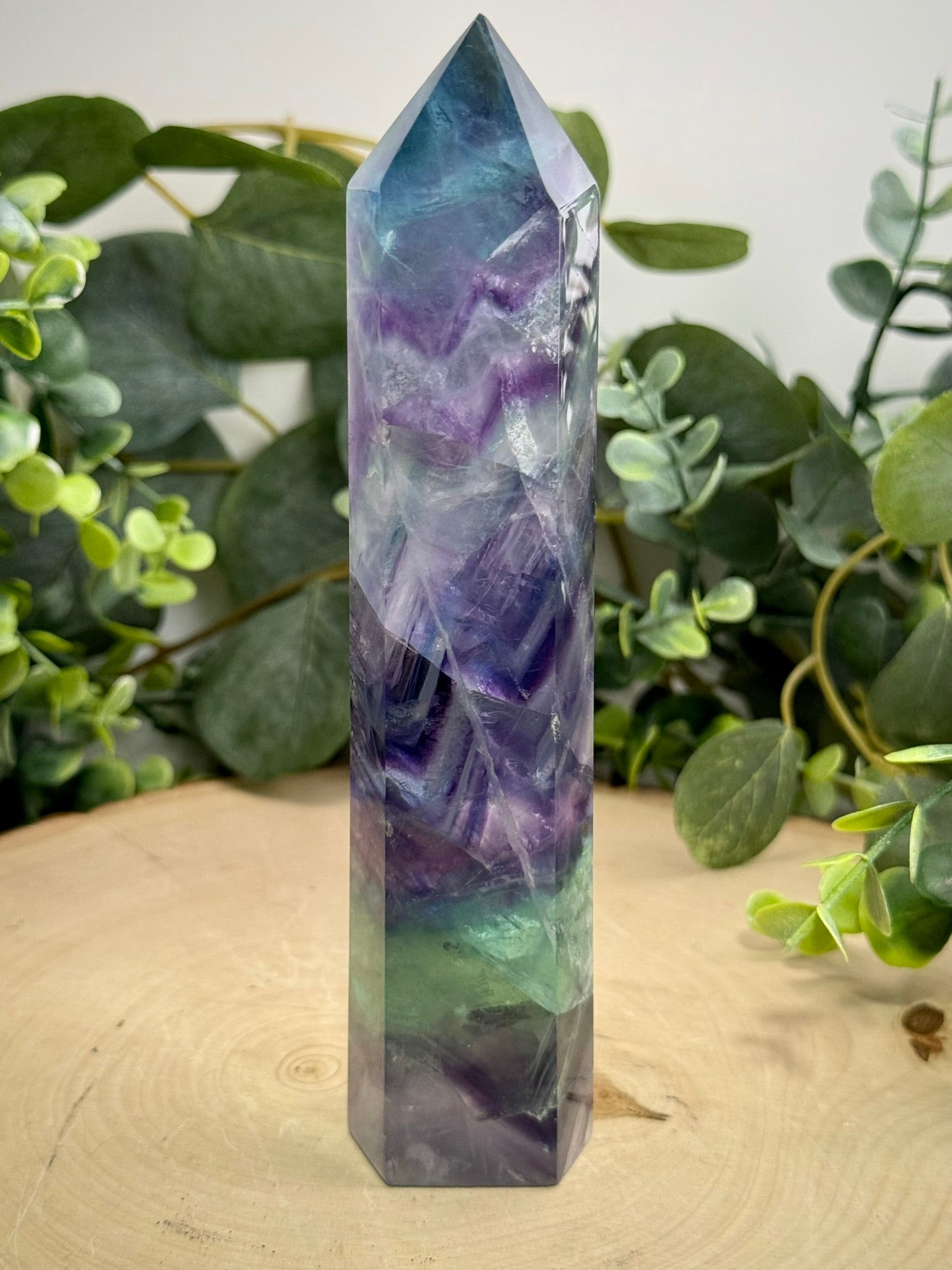 Discounted Rainbow Fluorite Towers | Natural Polished Crystal Points
