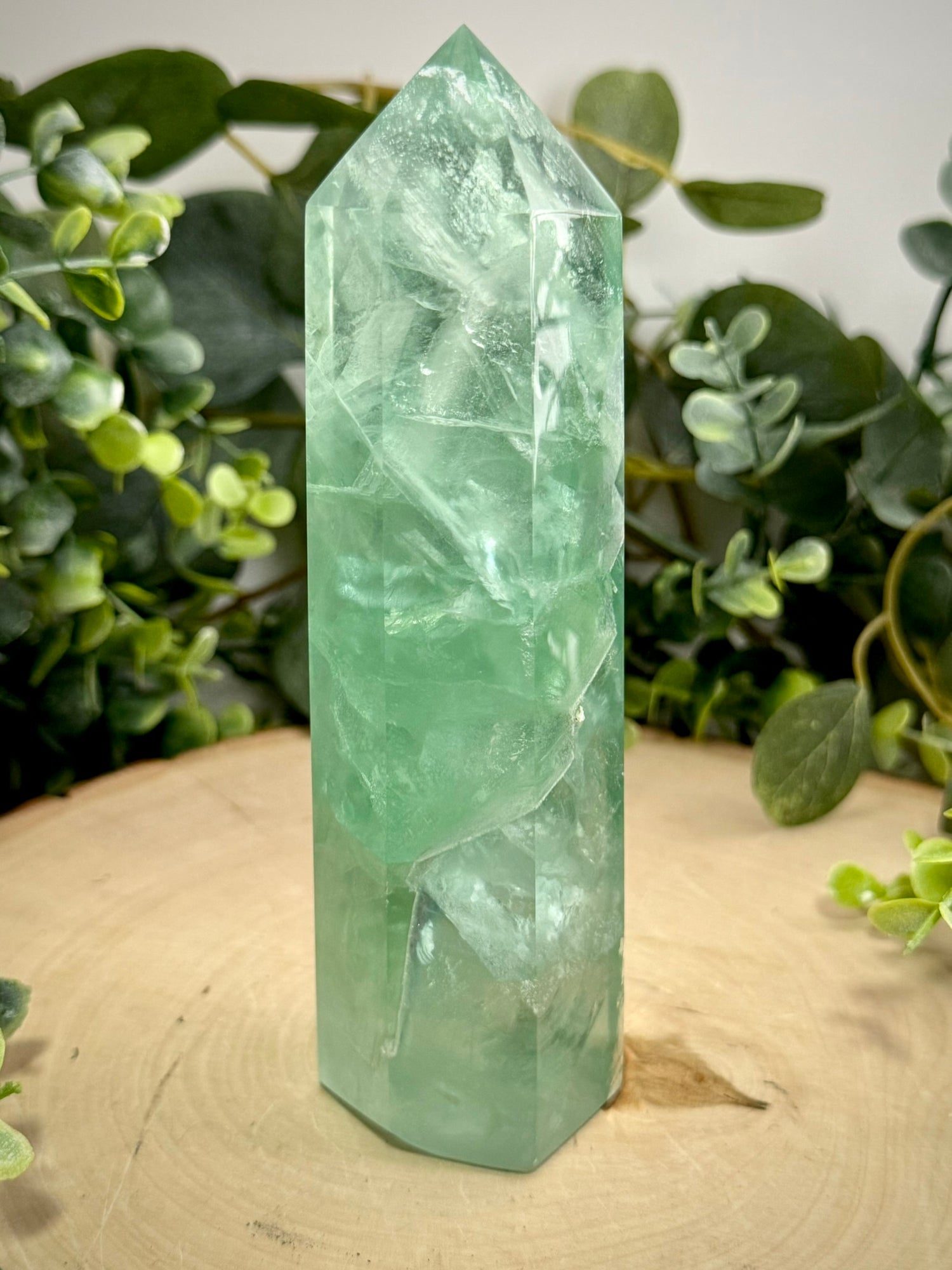 Green Fluorite Towers | Natural Polished Crystal Points
