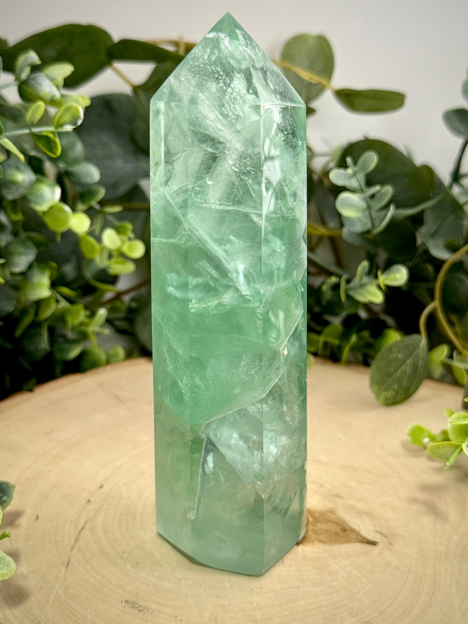 Green Fluorite Towers | Natural Polished Crystal Points