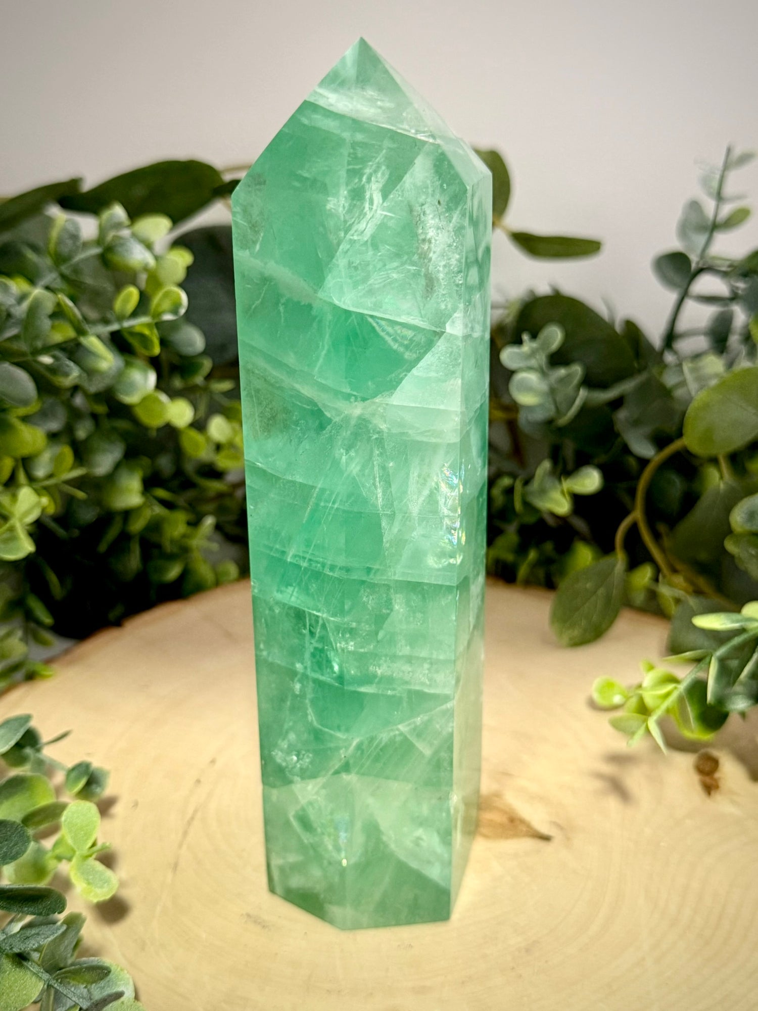 Green Fluorite Towers | Natural Polished Crystal Points