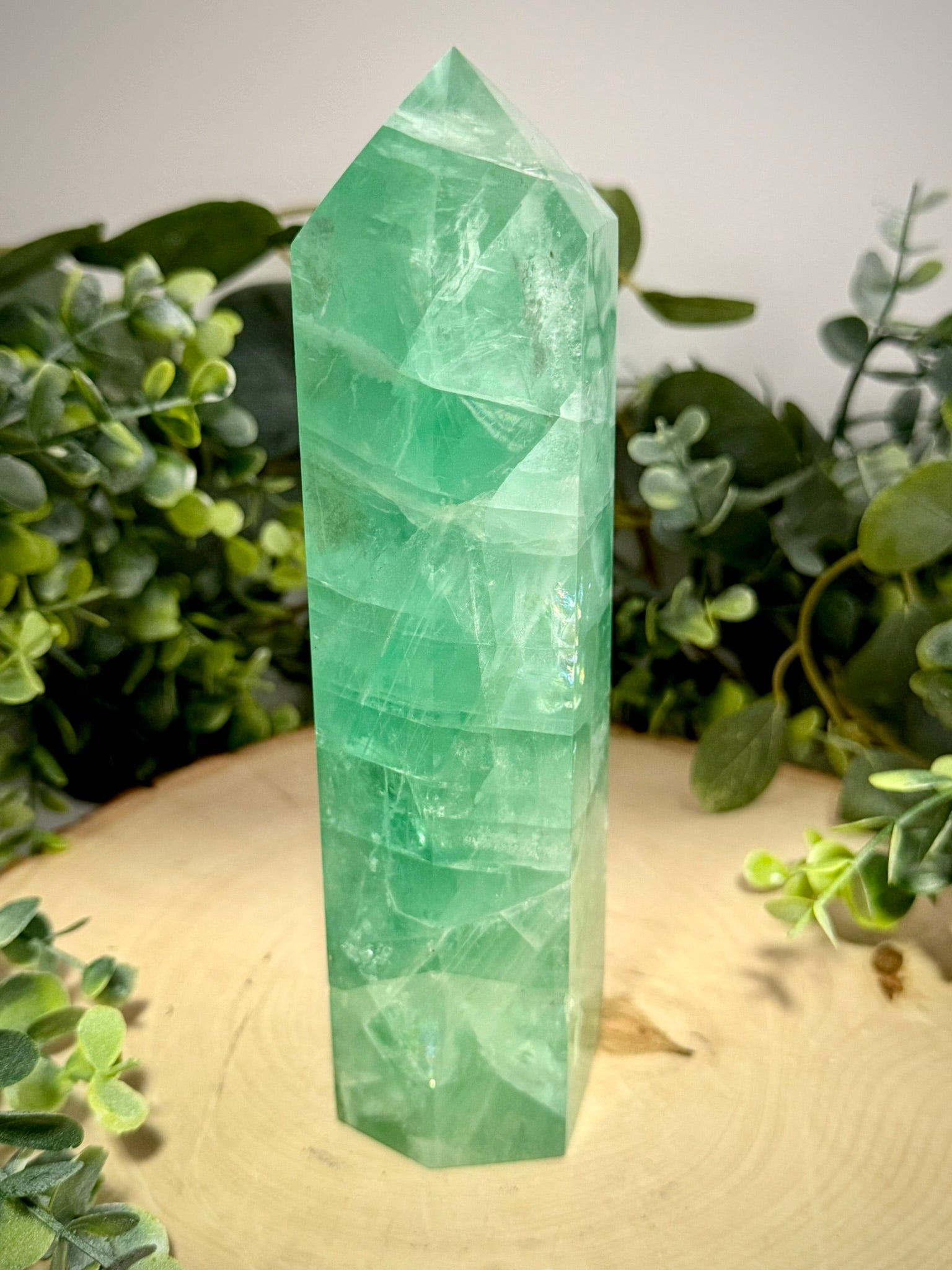 Green Fluorite Towers | Natural Polished Crystal Points