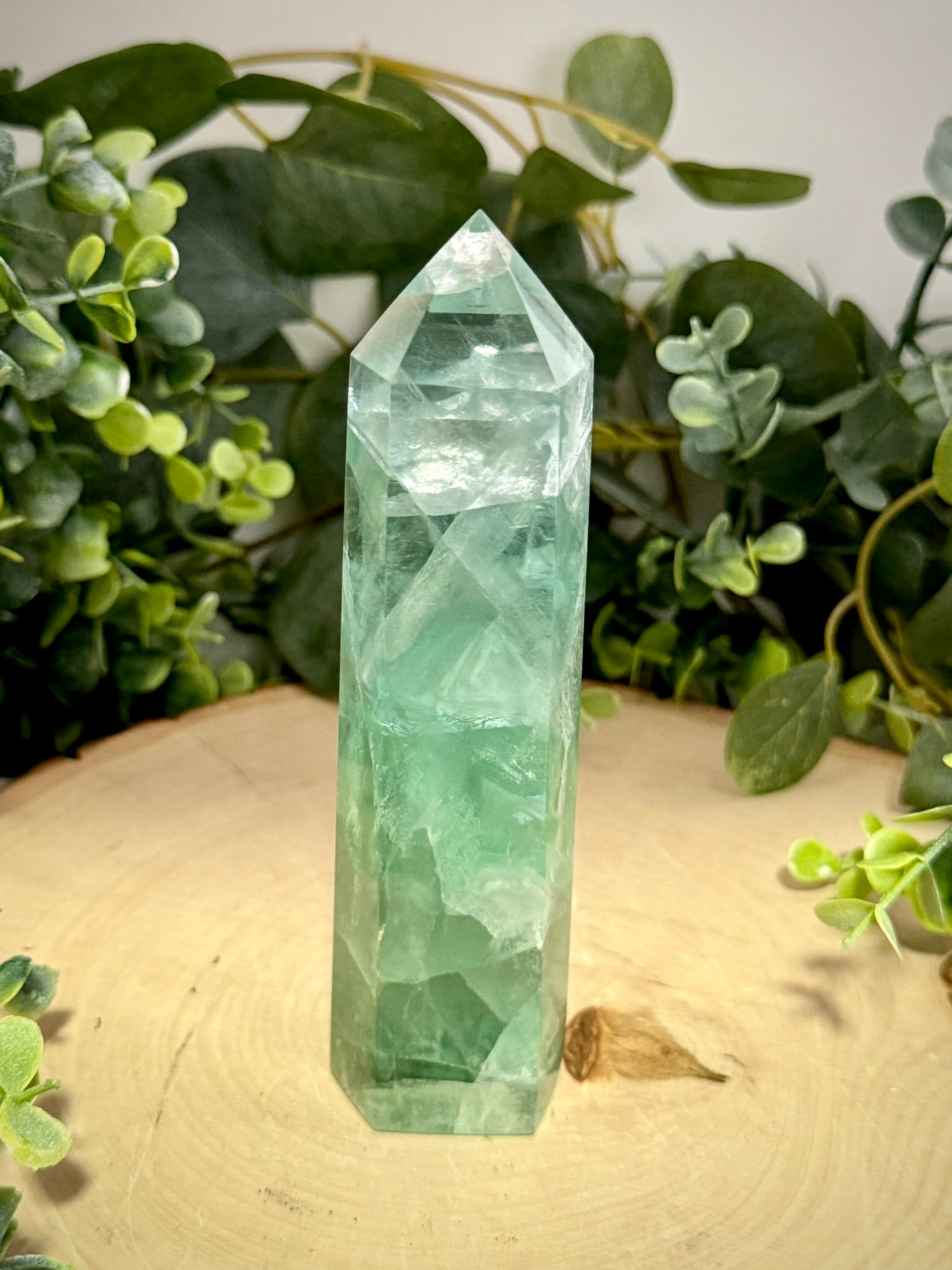 Green Fluorite Towers | Natural Polished Crystal Points