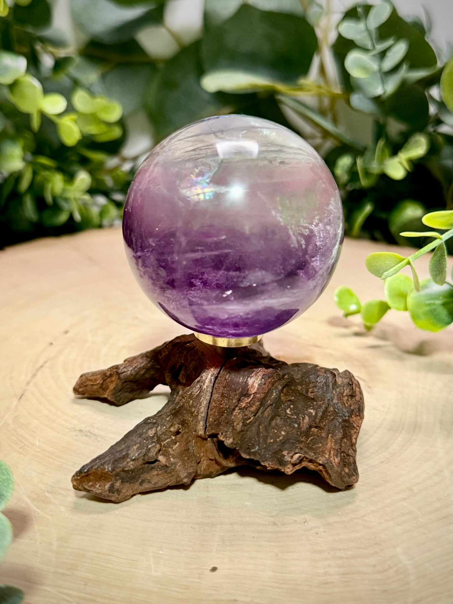 Rainbow Fluorite Spheres | Natural Polished Crystal Balls