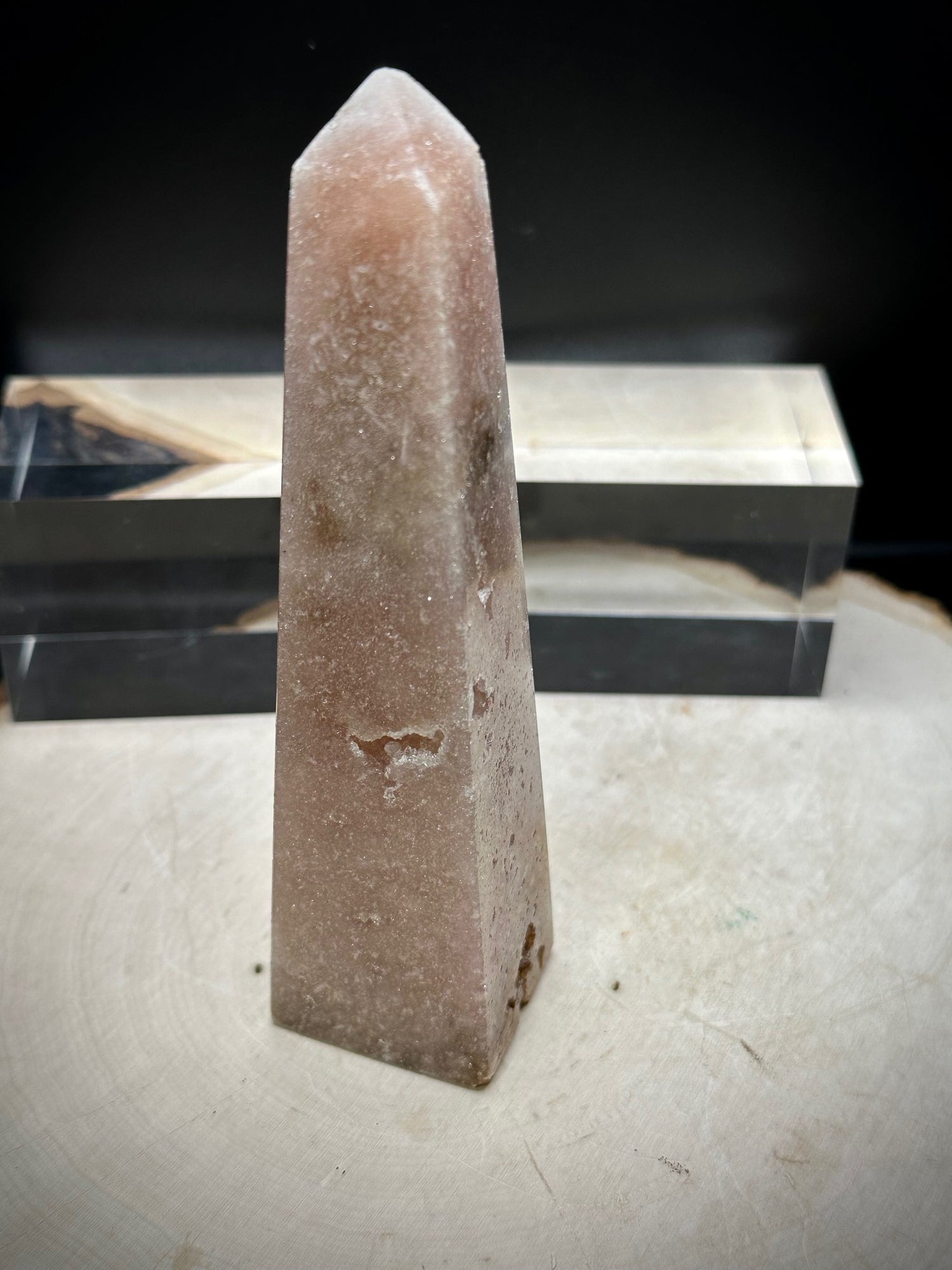 Pink Amethyst Obelisks