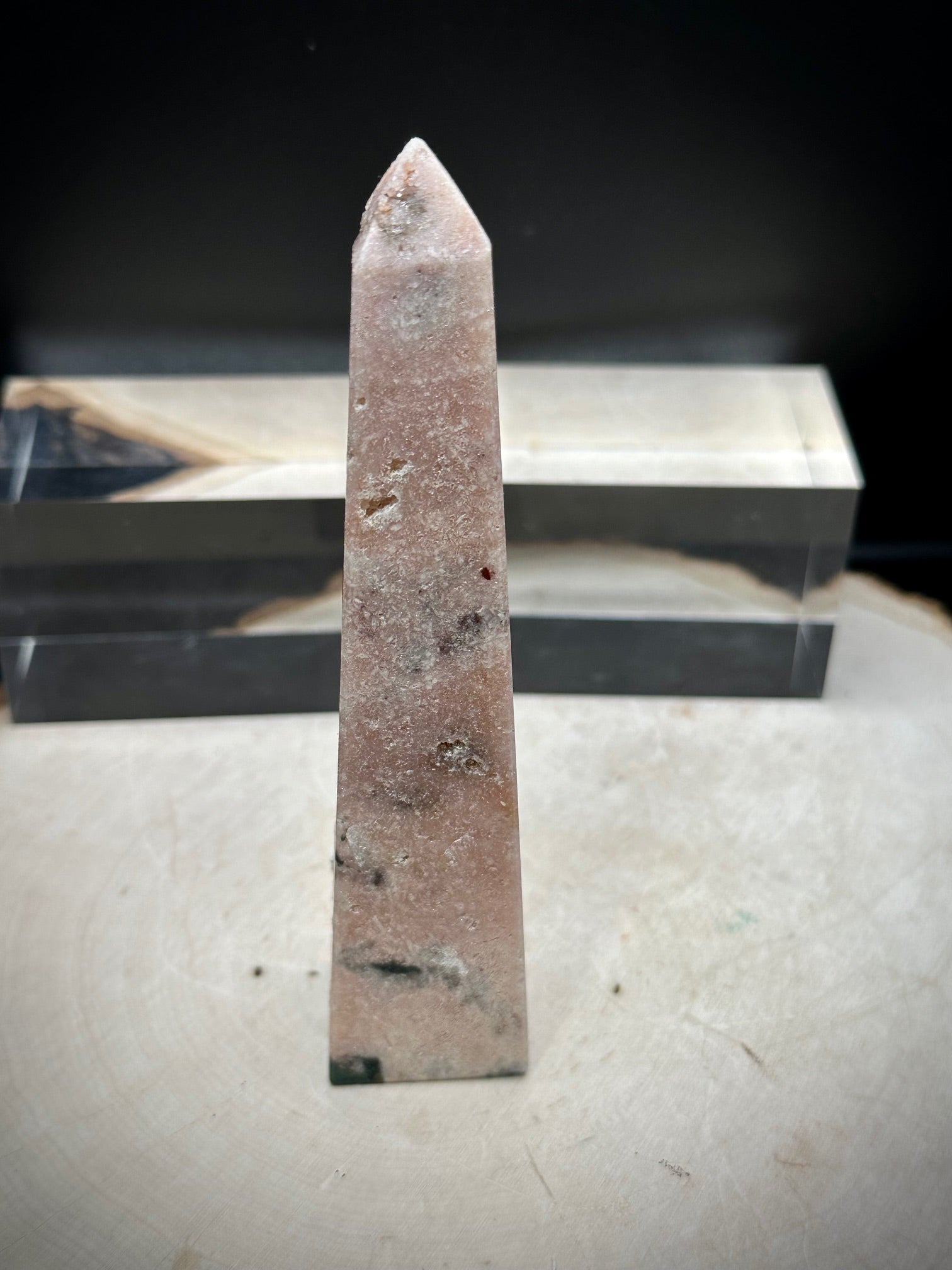 Pink Amethyst Obelisks