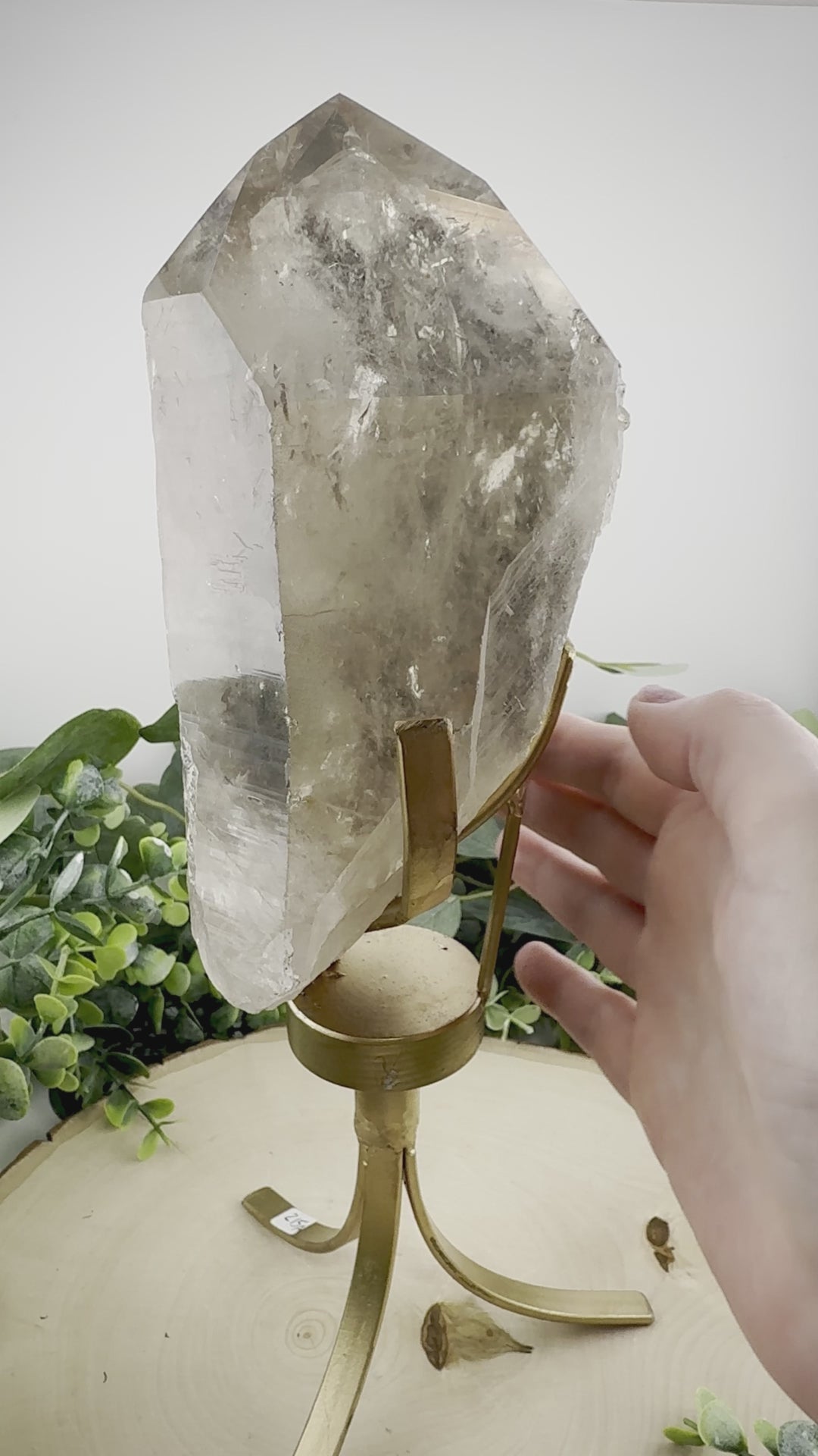 Brazilian Included Quartz on Rotating Stands