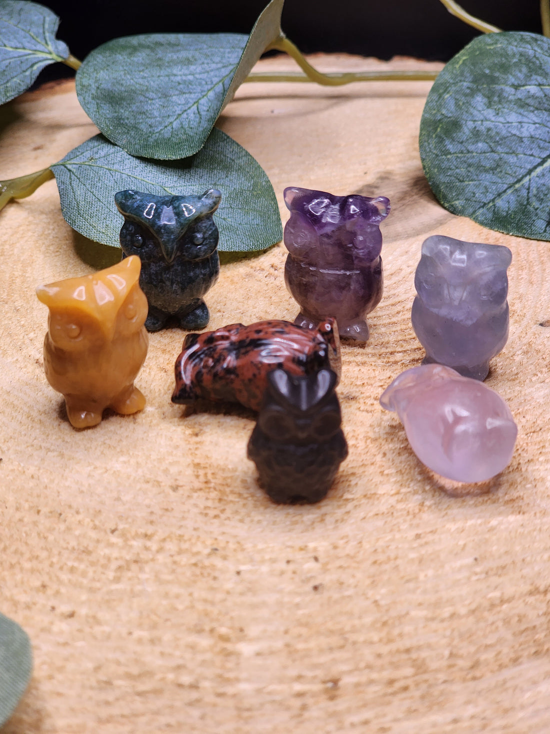 Mini Owl Carvings Intuitively Chosen