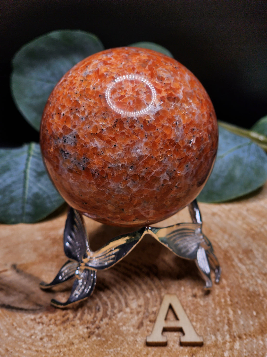 Sunstone Spheres ( orange calcite )