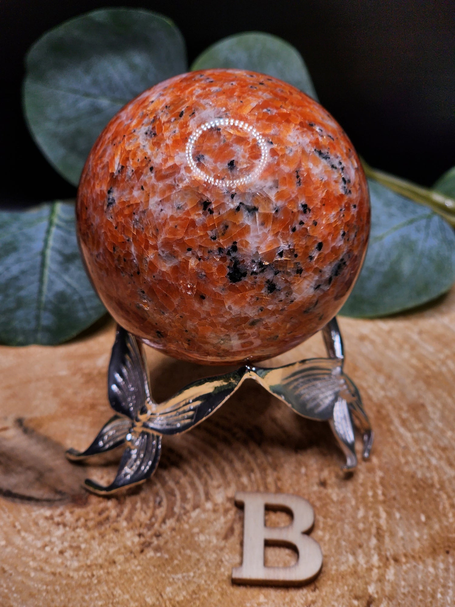 Sunstone Spheres ( orange calcite )