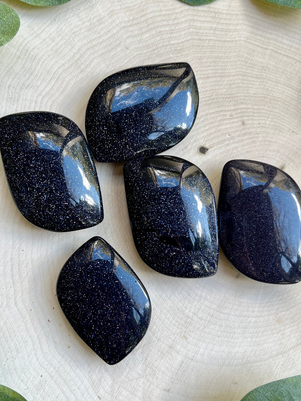 Blue Sandstone Palm - Still Water Crystals