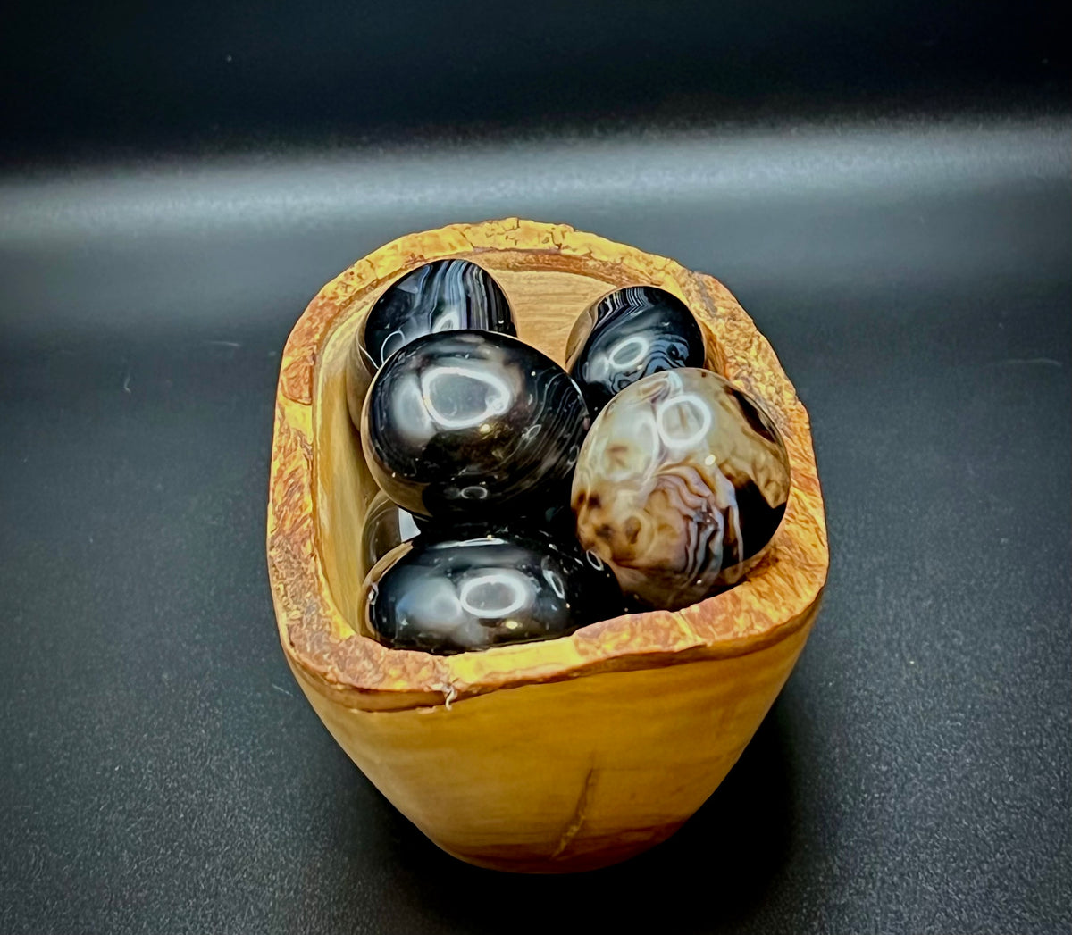 Black Agate Tumble Large - Still Water Crystals