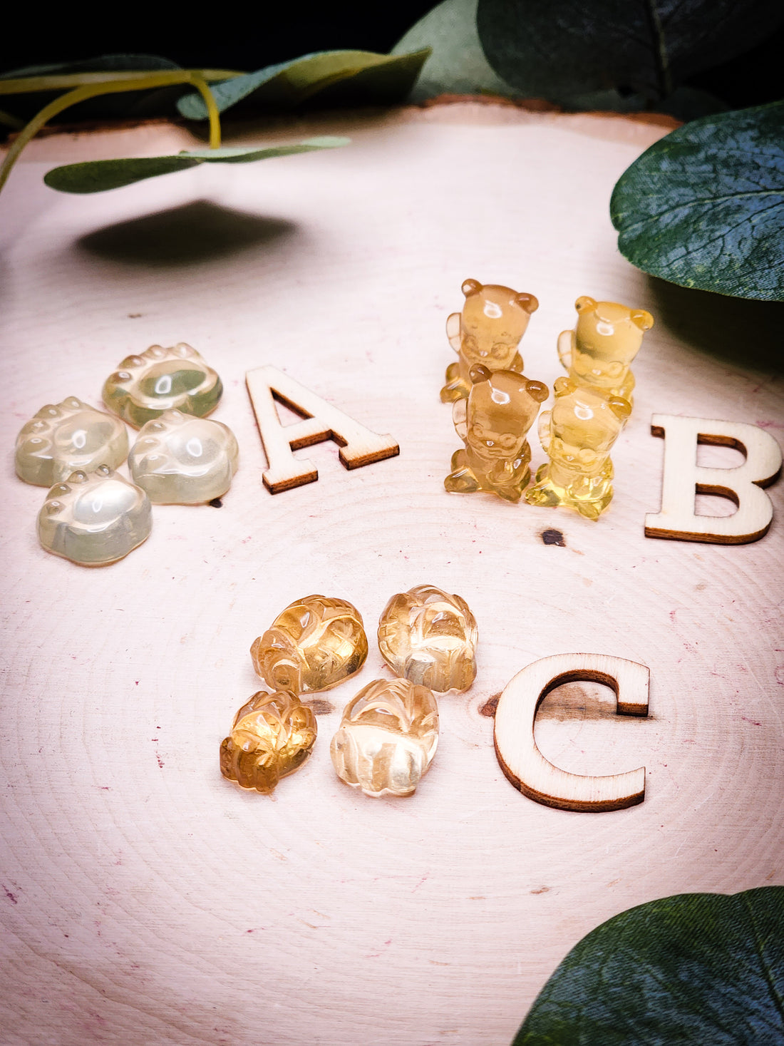 Mini Citrine Carvings